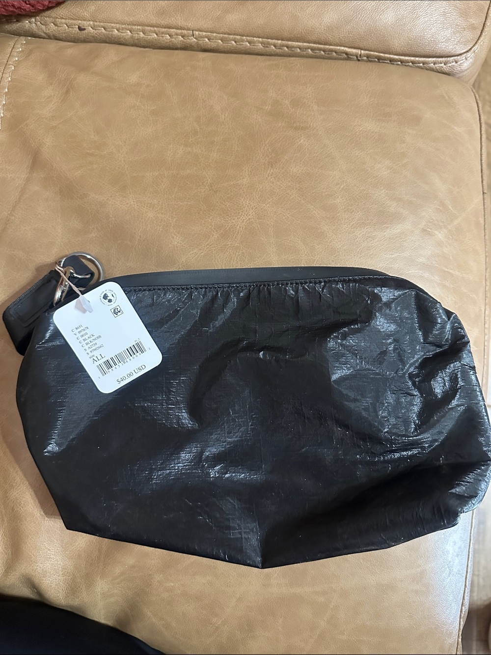 HAMMITT Black Wristlet Clutch Pouch – Lightweight Statement Bag – NWT